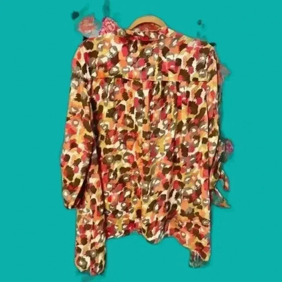 Ruby Rd Sheer‎ Button Down Blouse Women's Size Medium - Picture 2 of 5